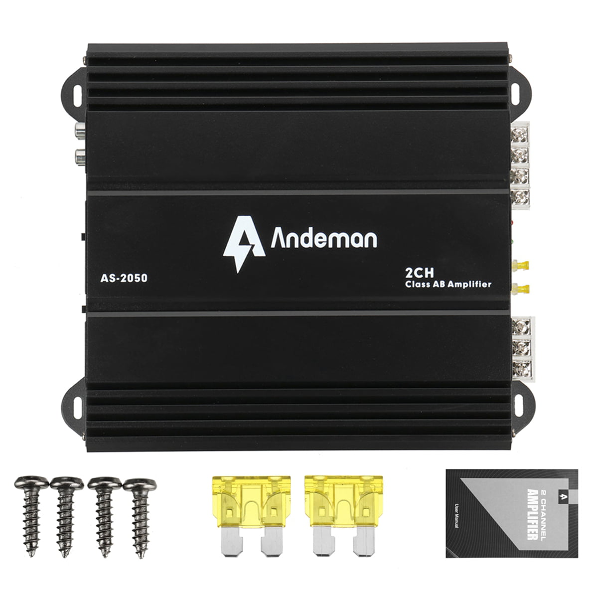 Car Amplifier Class A/B 2 Channel, Mini HIFI Digital Bluetooth Stereo Audio Bass Power Amp Device