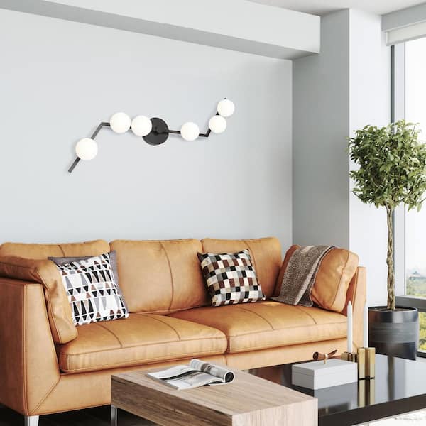 Nylah 3 ft. 6-Light Matte Black Integrated LED Fixed Track Lighting Kit