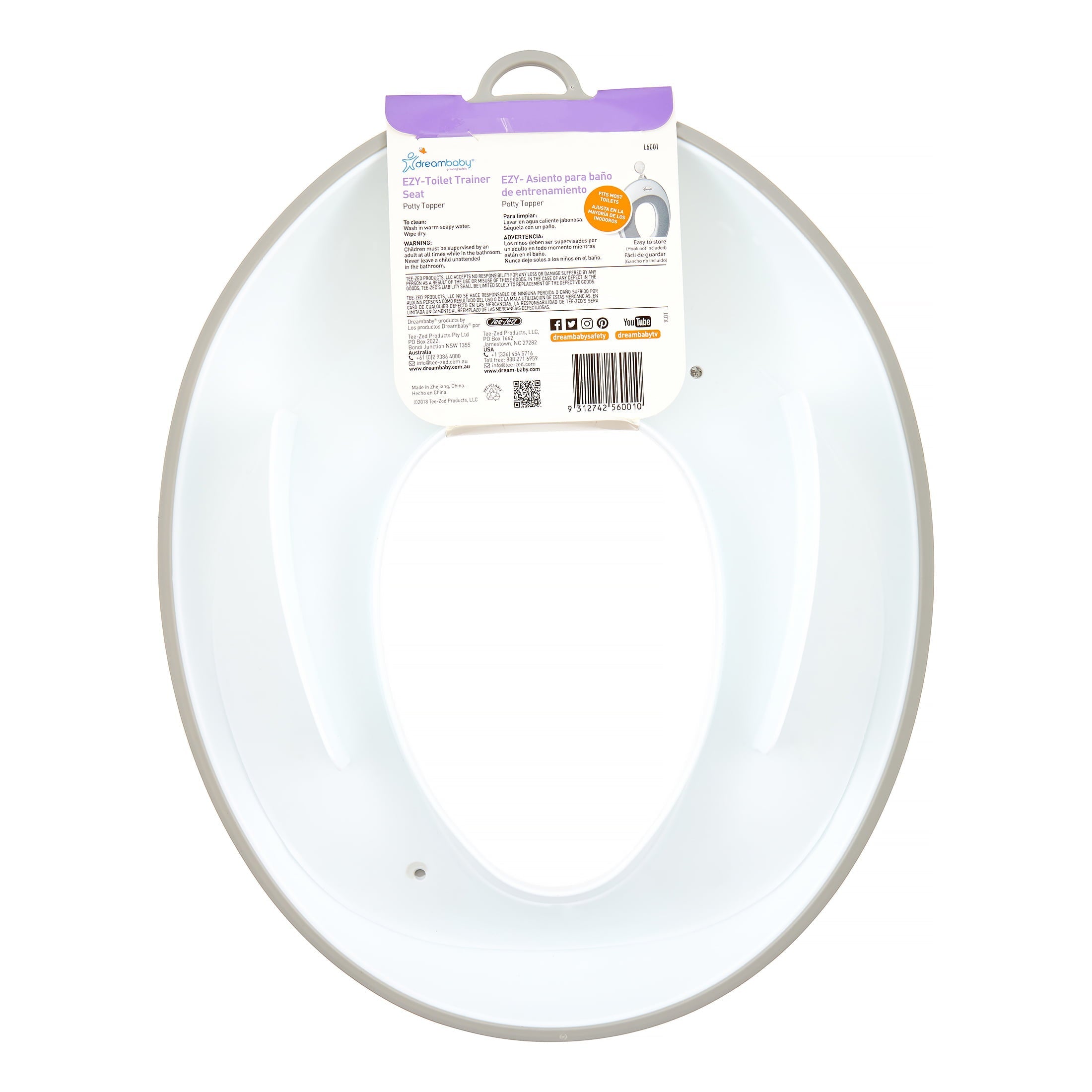 Dreambaby® EZY-Toilet Trainer Seat, Gray