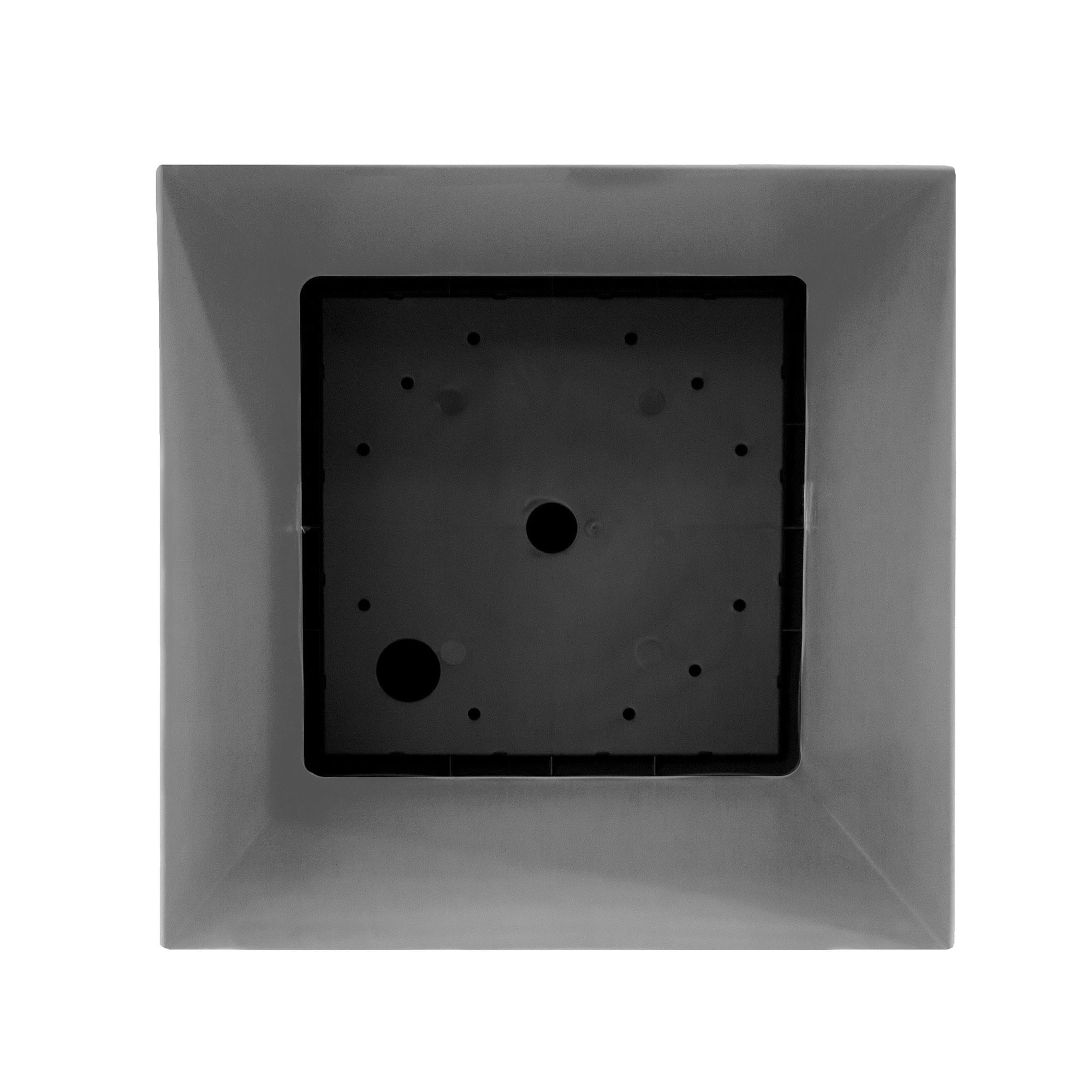 Bloem 20-in Tall Finley Square Tapered Resin Planter - Cement Gray