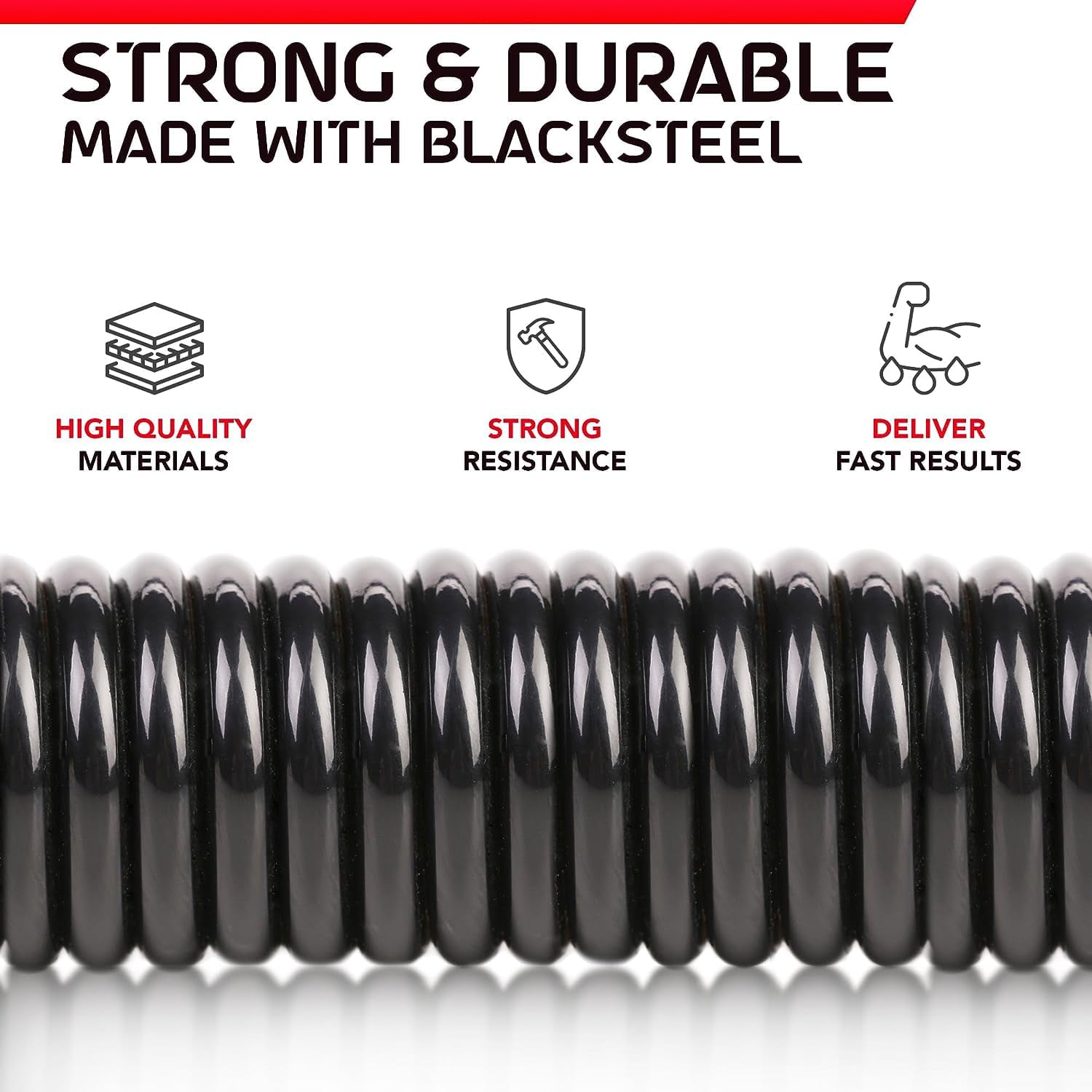 Zenooze Spring Power Twister Flex Bar, The Ultimate Upper Body Exercise Equipment 55-120 lbs