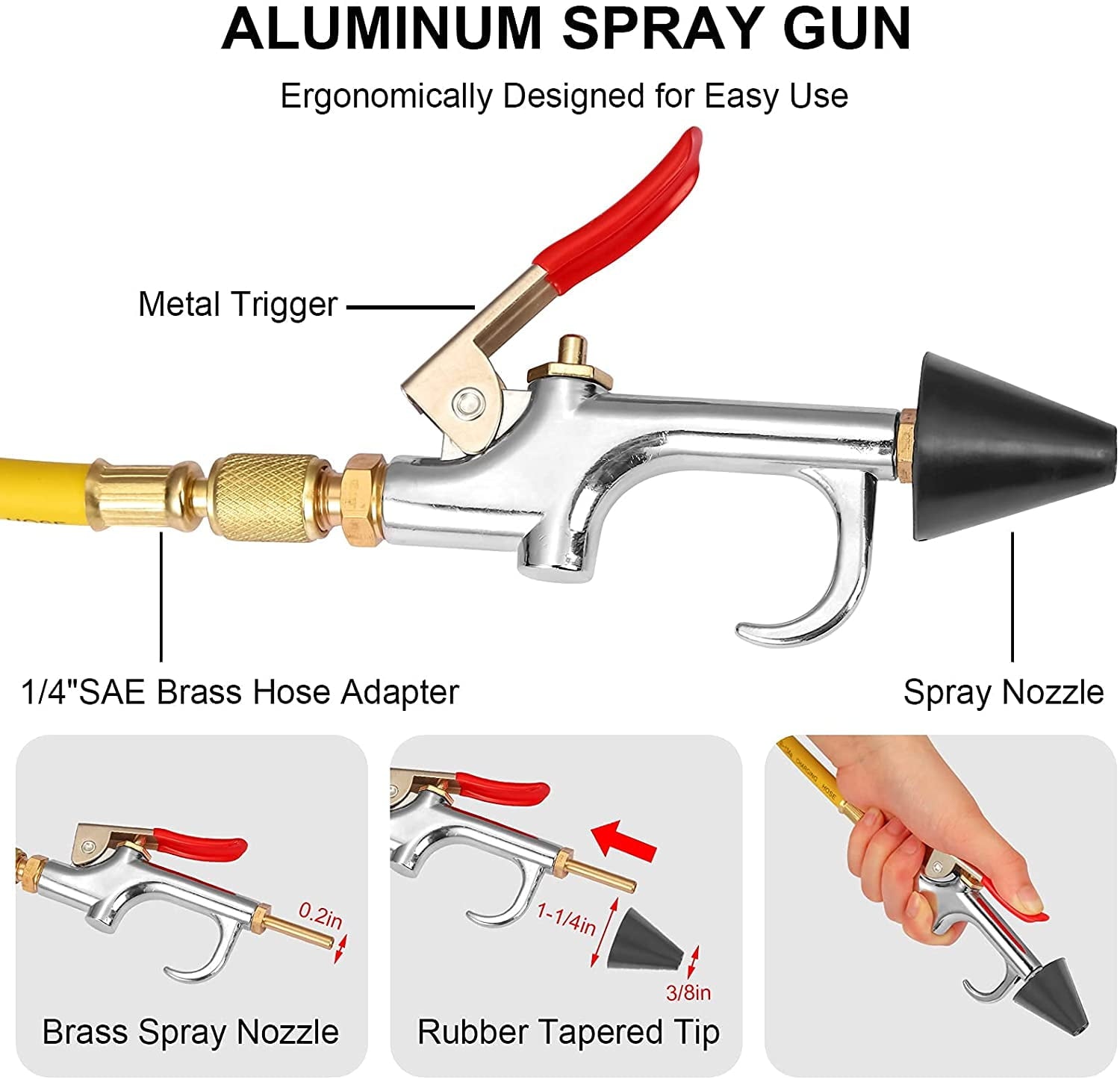 AC Flush Kit, Car Air Conditioner System Clean Canister Flushing Tool Set Air Conditioning Pipe Cleaning Bottle
