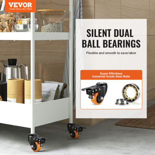 VEVOR 4 Pack 3 inch Caster Wheels Swivel Wheels Replacement Heavy Duty Brake