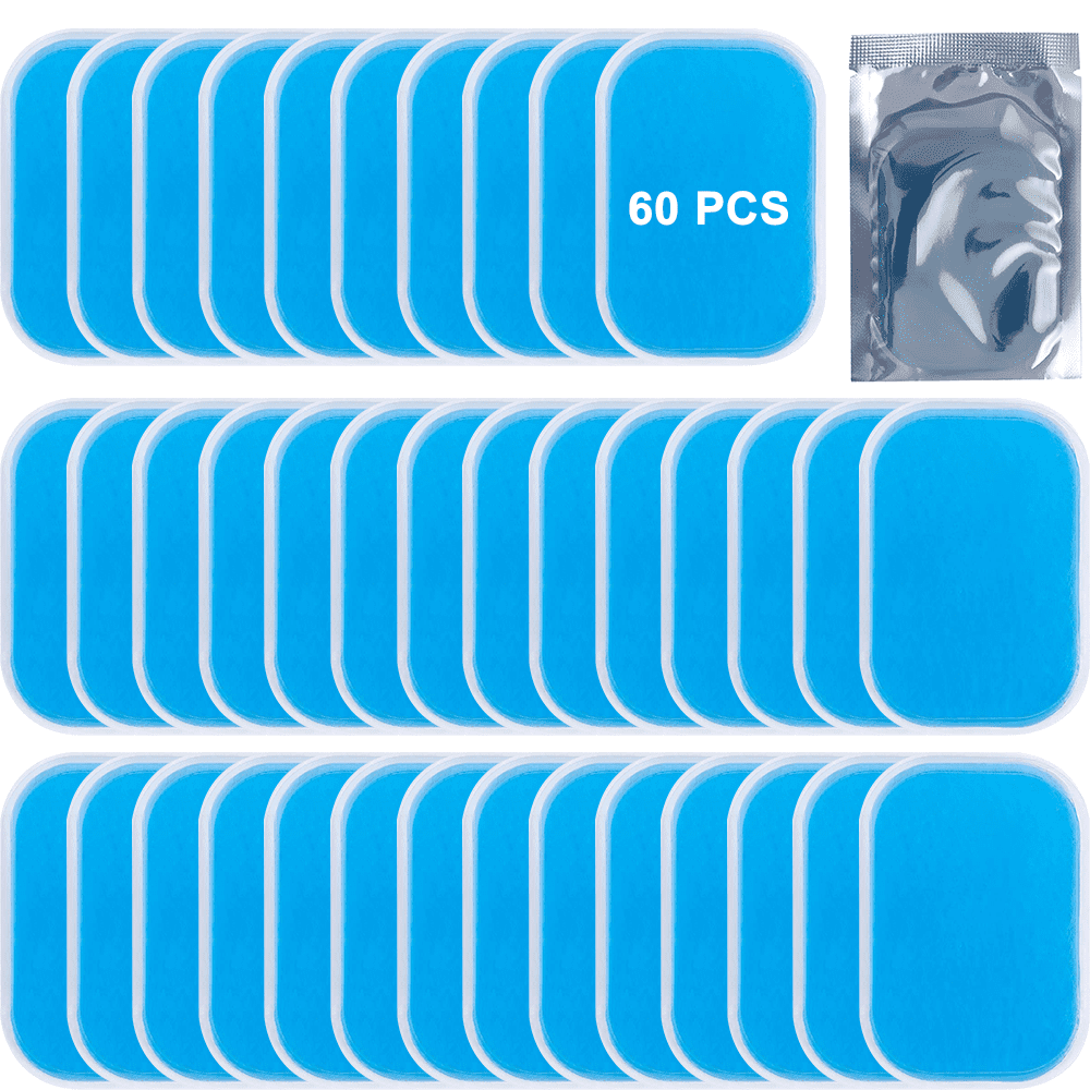 60pcs Gel Sheets for Gel Pad, Abs Trainer Replacement Gel Sheet Abdominal Toning Belt Muscle Toner Ab Trainer Accessories