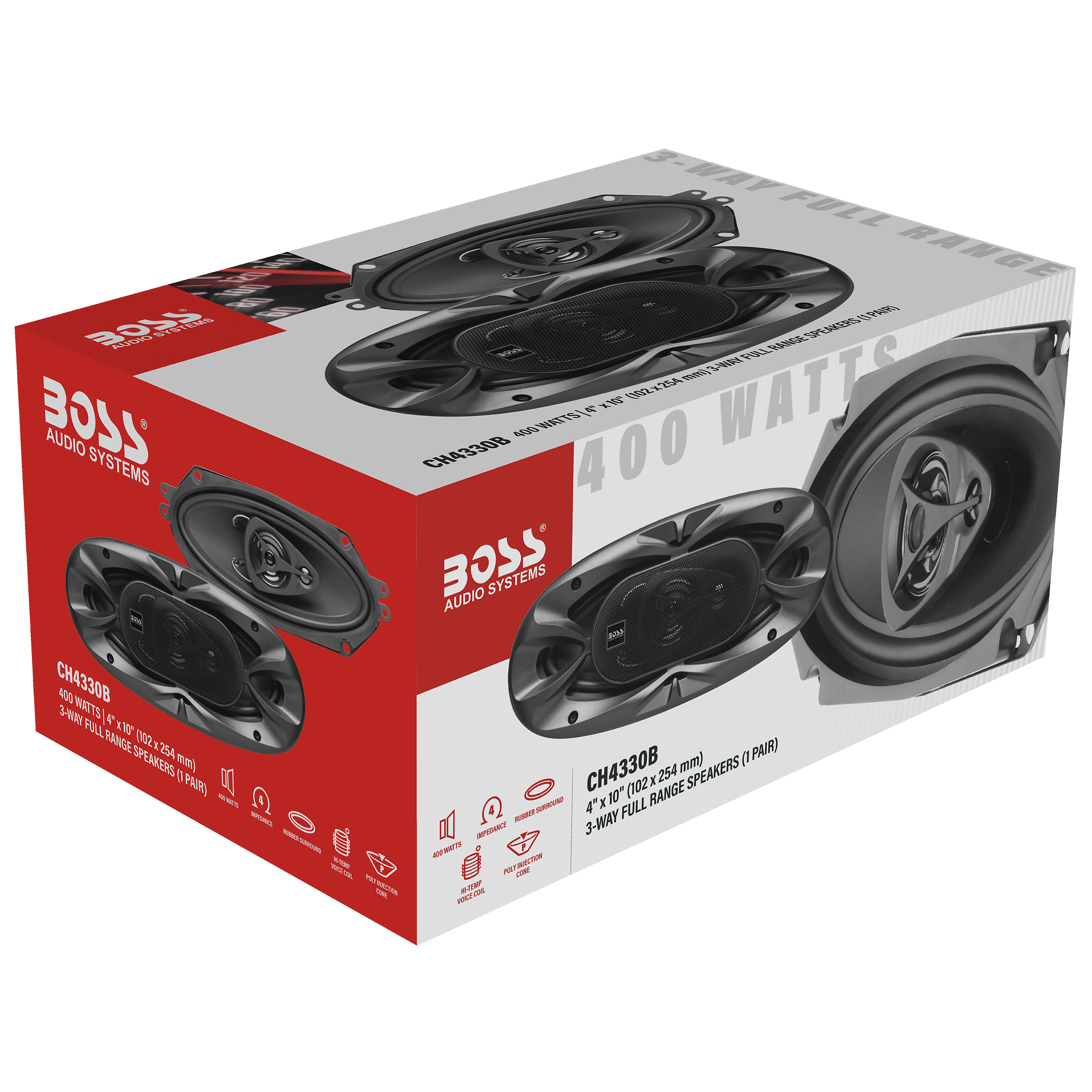 BOSS Audio Systems CH4330B 4 x 10 400 W Car Speakers