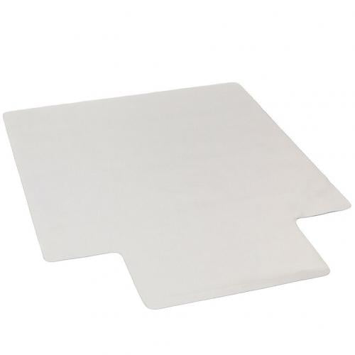 Musuos Transparent Plastic Floor Protect Mat with Lip Non-Slip Chair Cushion for Wood Floor in Living Room, Study, Office, 6.93*23.62*0.06