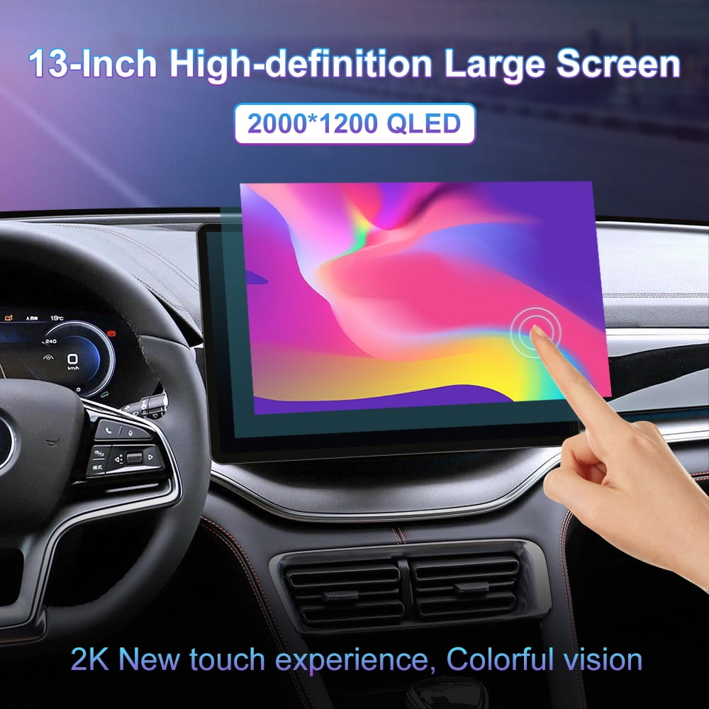 13.3 Inch Car Stereo Radio Android 12 Touch Screen 1DIN Carplay GPS Wifi 2+32G+AHDCAM