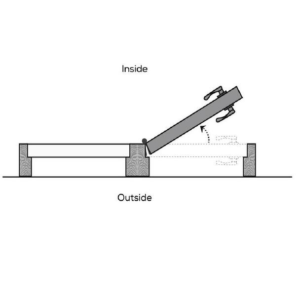 68 in. x 80 in. Full Lite Primed Fiberglass Smooth Stationary Patio Glass Door Panel with Screen