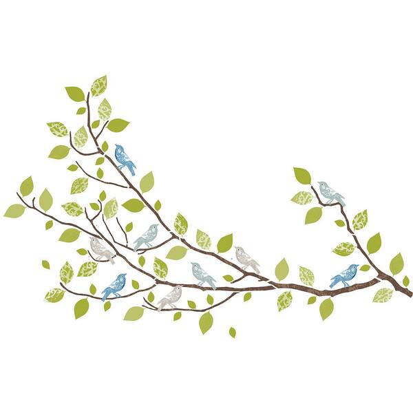 Green Sitting In A Tree Wall Decal