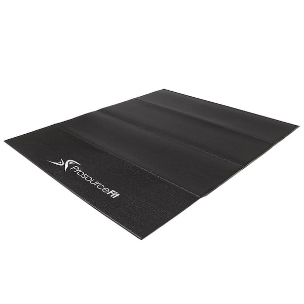 Treadmill Mat 5/32 in. x 36 in. x 84 in. Black Heavy-Duty Fitness Exercise Equipment Mat
