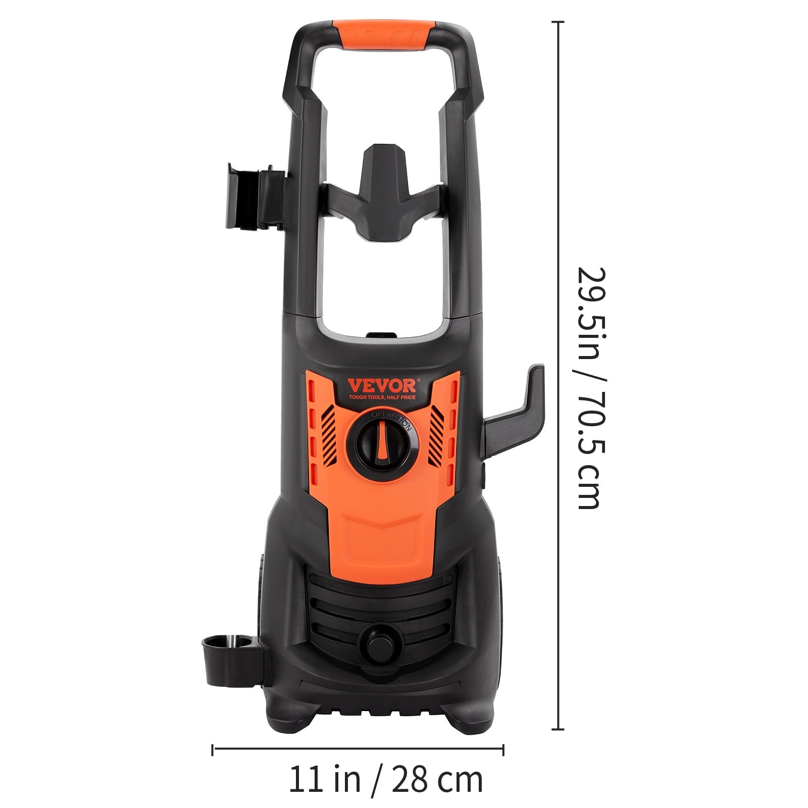 BENTISM Electric Pressure Washer 2150 PSI 1.8 GPM 1800W Cold Water Wheeled