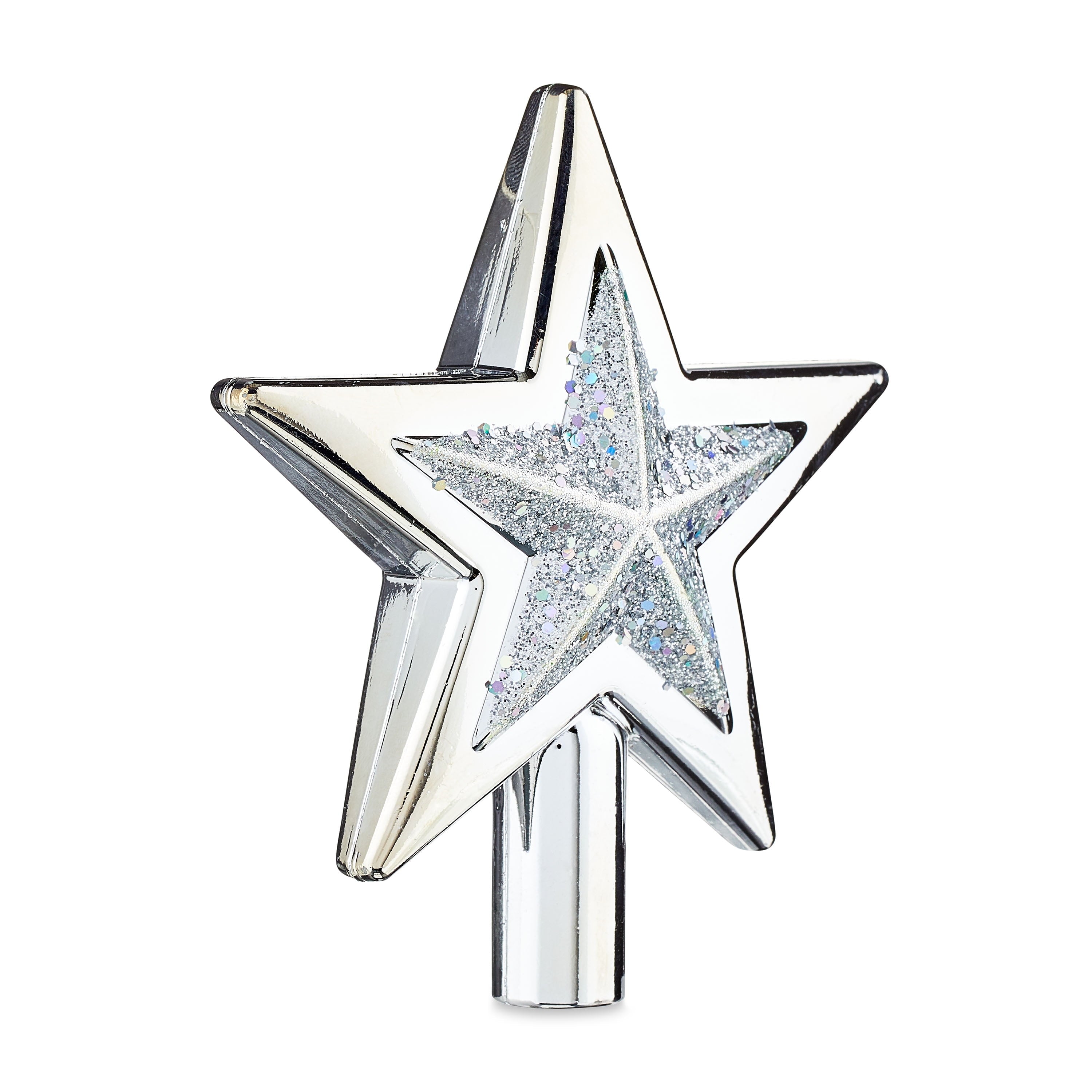 Christmas Tree Topper, Silver Star, 5