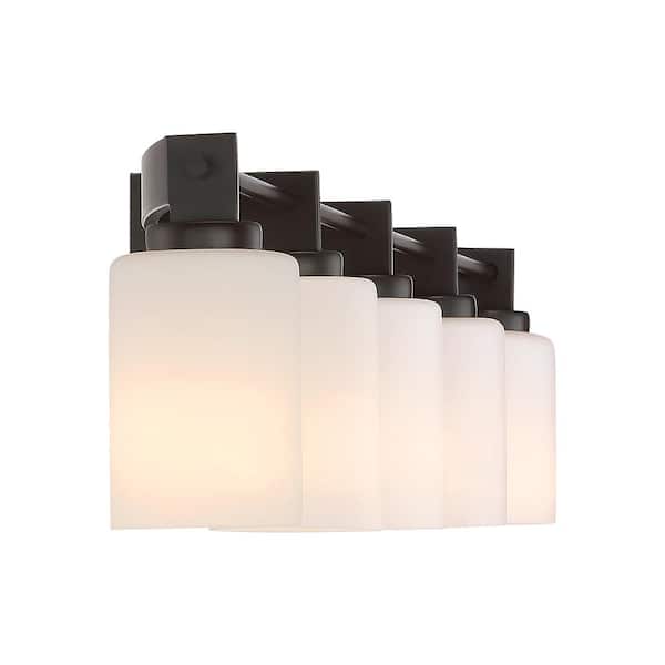 Taylor 5-Light Western Bronze Vanity Light