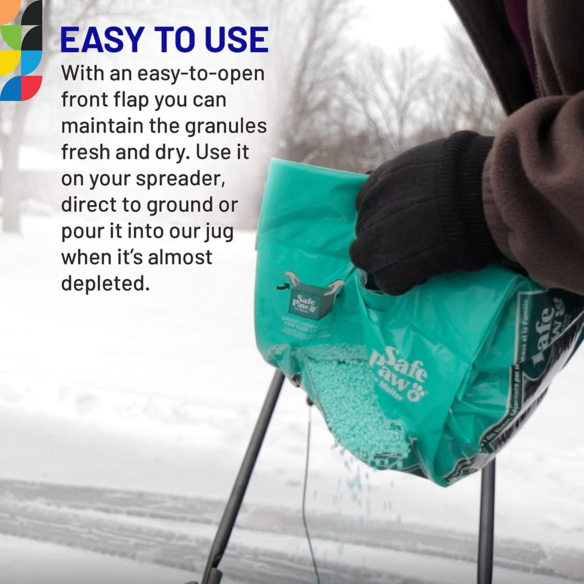 Safe Paw Salt-free Pet Safe Ice Melt, 22lb Flexicube