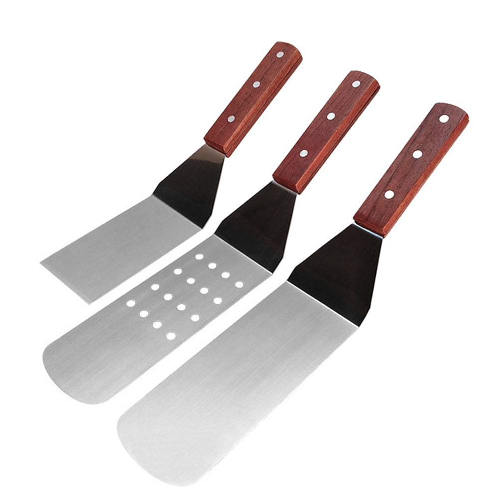 Movsou Griddle Accessories Set Flat Top Grill Tools Set Spatula Kit Stainless Steel for Blackstone and Camp Chef Cooking Outdoor BBQ Camping 9 Pcs