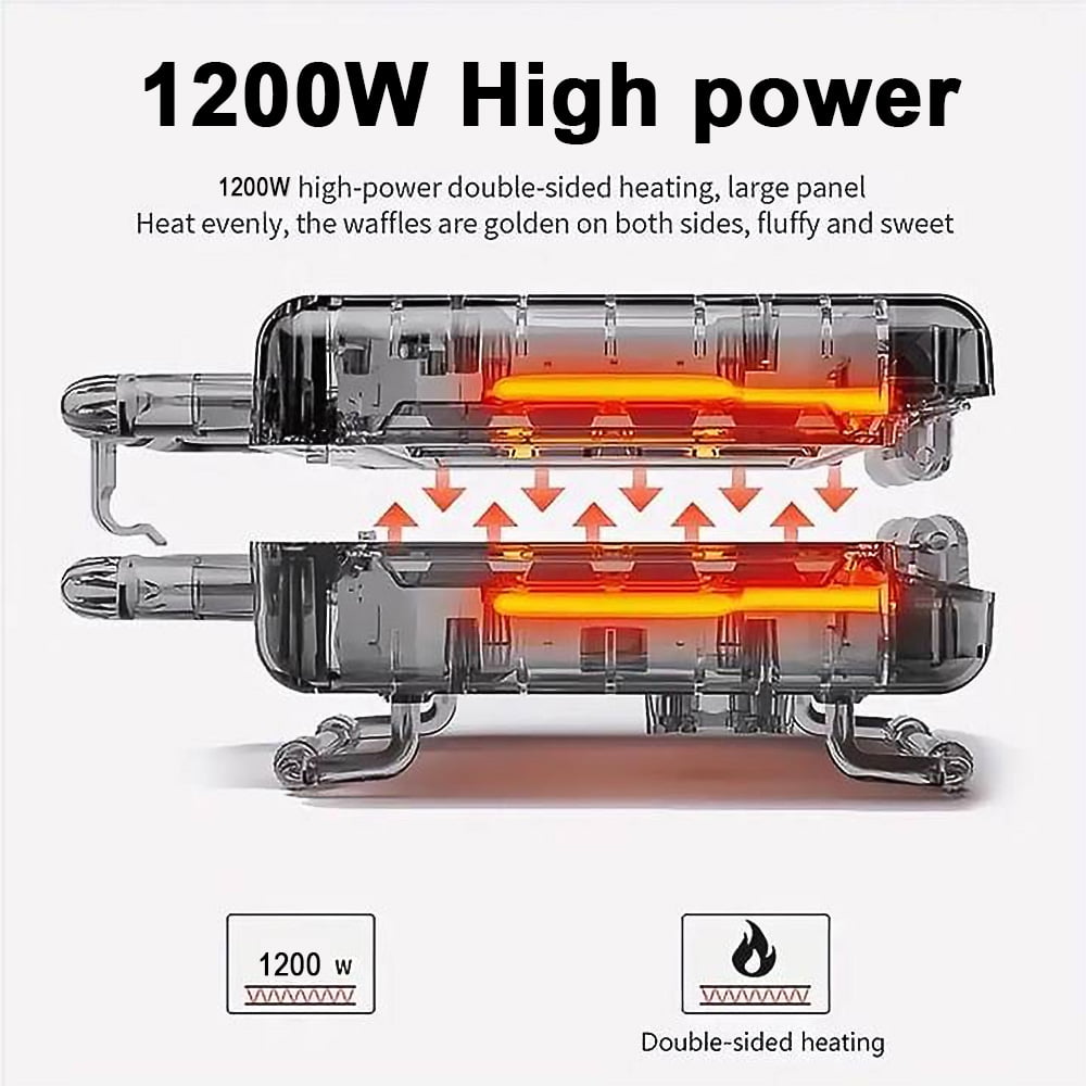 3 in 1 Electric Sandwich Maker, Panini Press Grill and Waffle Iron Set with Removable Non-Stick Plates, Perfect for Cooking Grilled Cheese, Tuna Melts, Burgers, Steaks and Snacks, Black