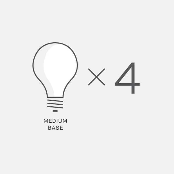 Hettinger 4-Light Brushed Nickel Bath Light