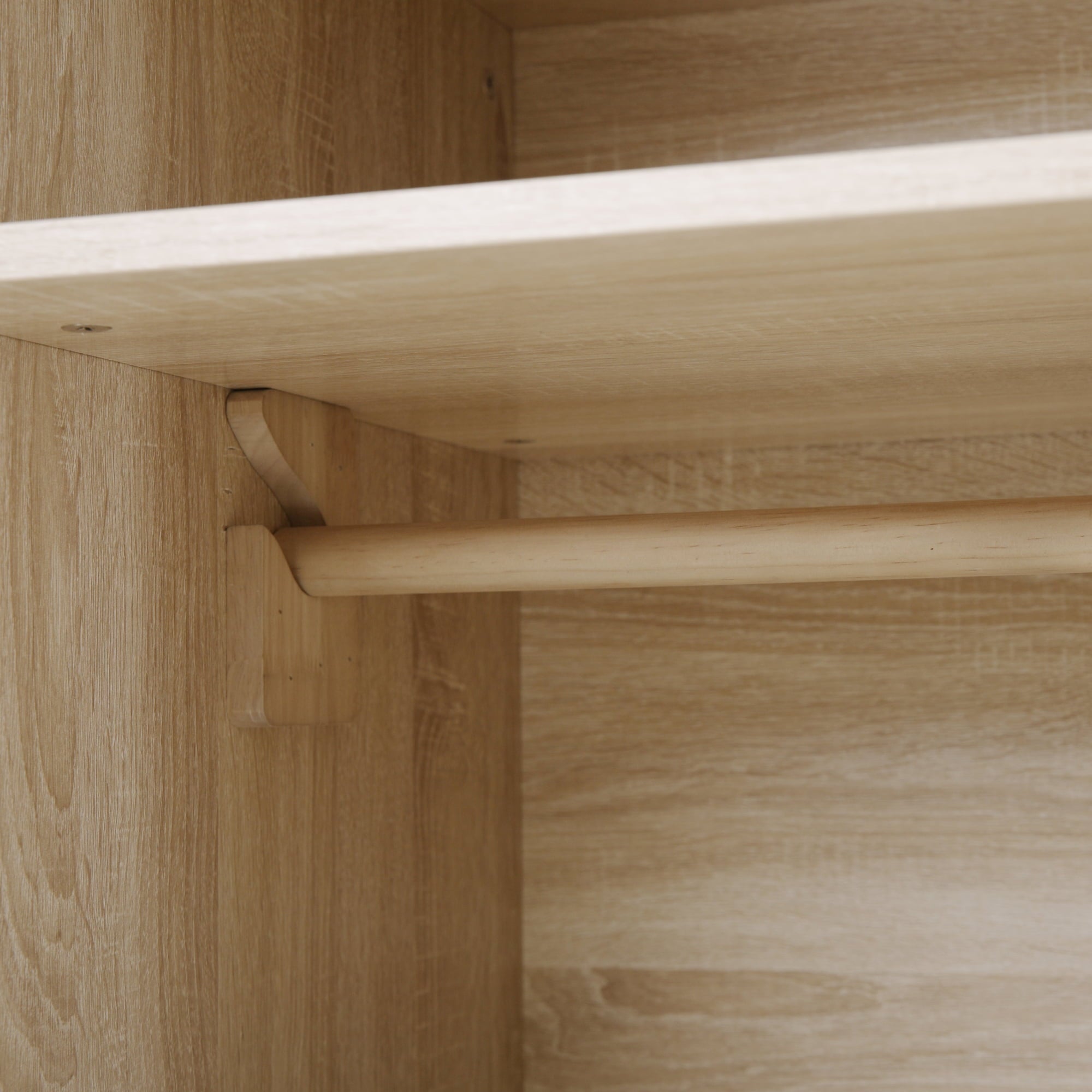 Loft Lyfe Joella Natural Rattan Wardrobe Dresser