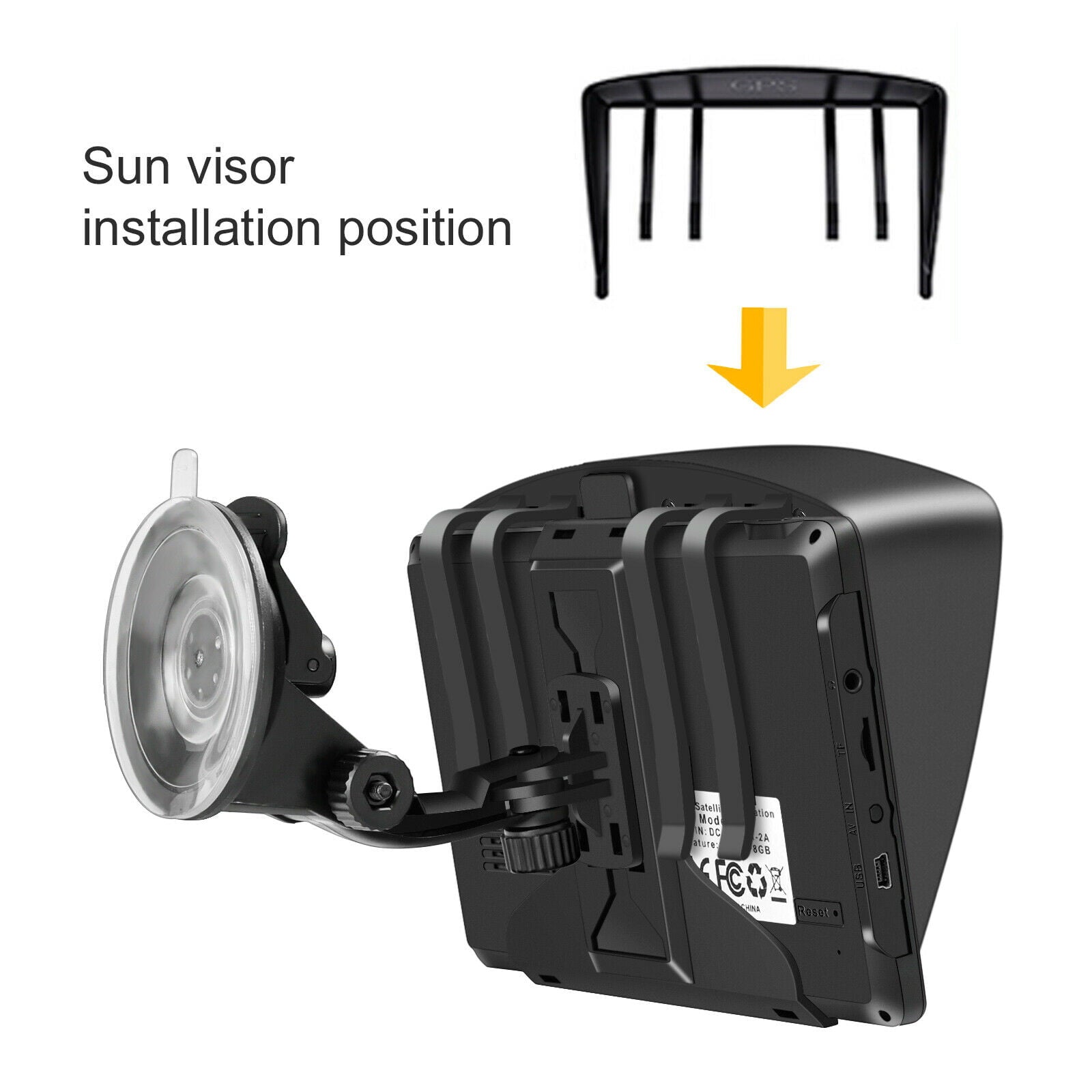 IOTWE GPS Navigation for Car, GPS for Truck Drivers Commercial (7 Inch), 2022 Map with Free Lifetime Updates, Intelligent GPS Navigation System, Spoken Turn by Turn Directions, Speed Limit Warnings