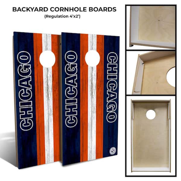 Chicago Football Cornhole Board Set (Includes 8 Bags)