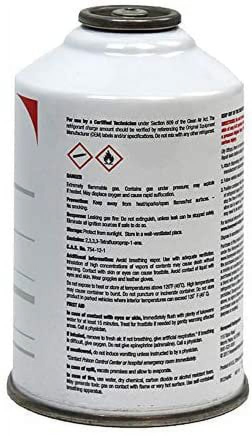ZeroR Top Off Kit #2 - Genuine 8oz HFO-R1234yf Refrigerant (2 Cans) & HD Brass Can Tap with Gauge