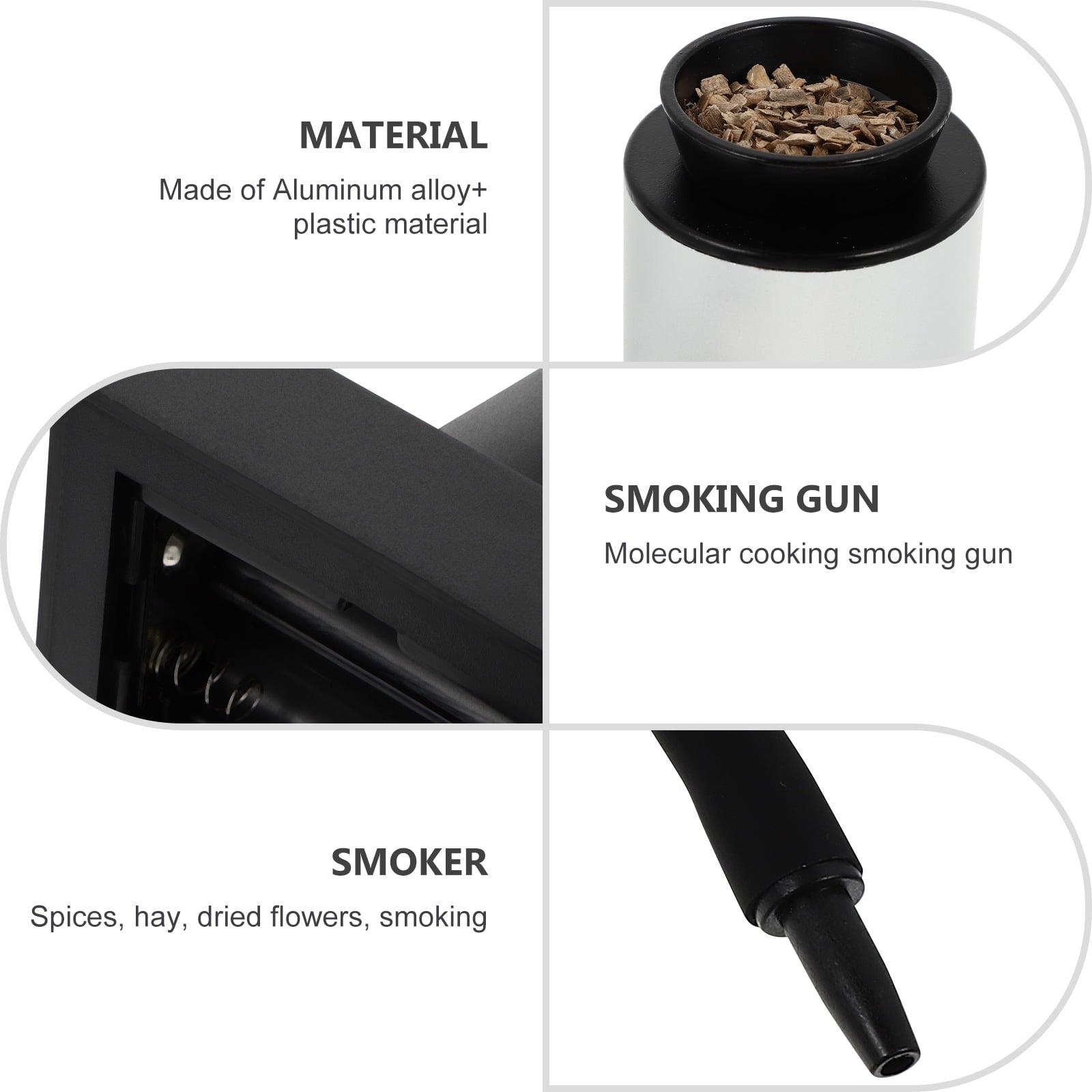 1 Set Smoking Guns Handheld Smoke Infuser Cocktail Smoker Cold Food Smoker Guns