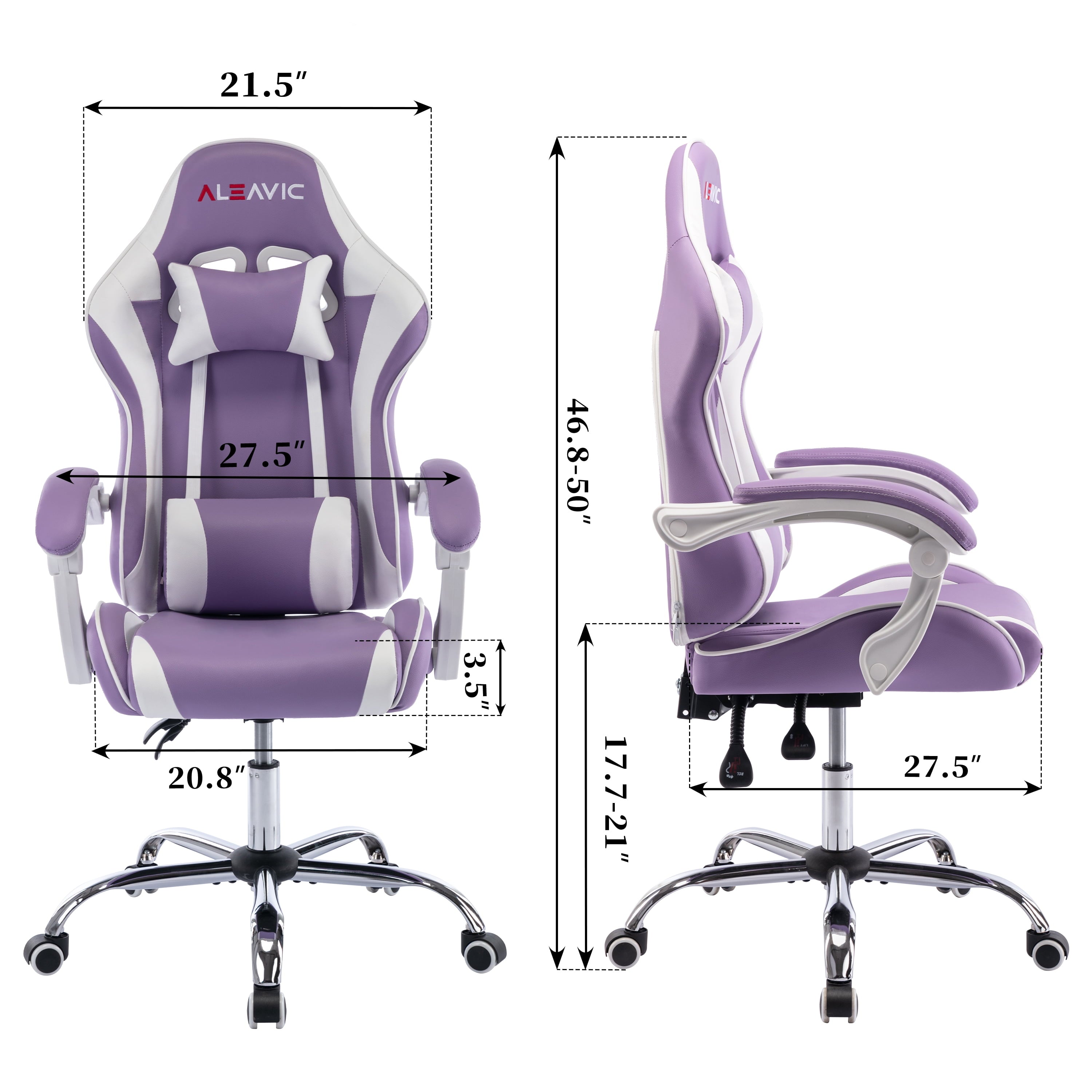 XINMICS Ergonomic Gaming Chair Gaming Massage Chair Massage Function Lying Recliner Seat Home Office Chair