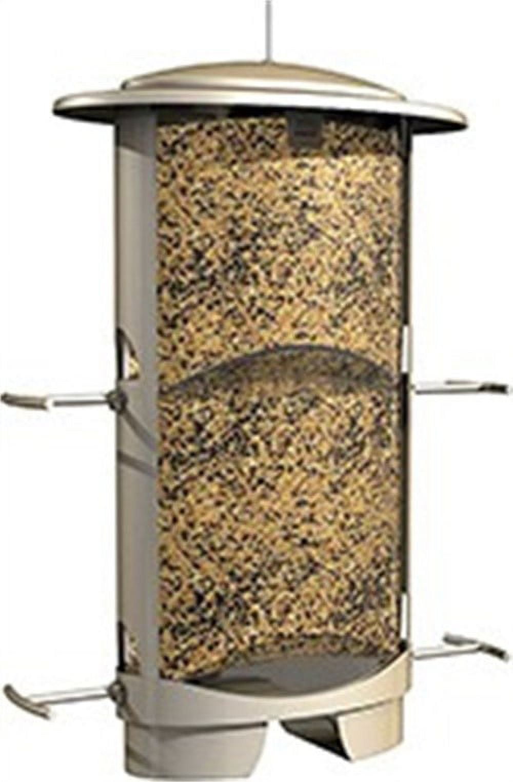 Squirrel-X Wild Bird 4.2 Metal/Plastic Tube Bird Feeder 4 ports