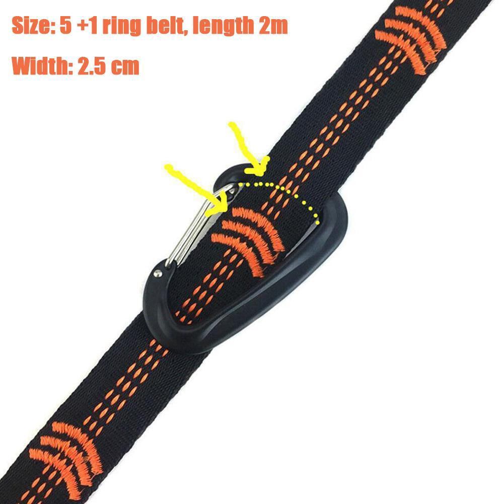 Adjustable Tree Hanging Hammock Straps Climbing Rope Aerial Hammock Hot B6S7