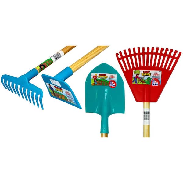 Little Diggers Series Kid Safe Poly Garden Tool Kit (4-Piece)