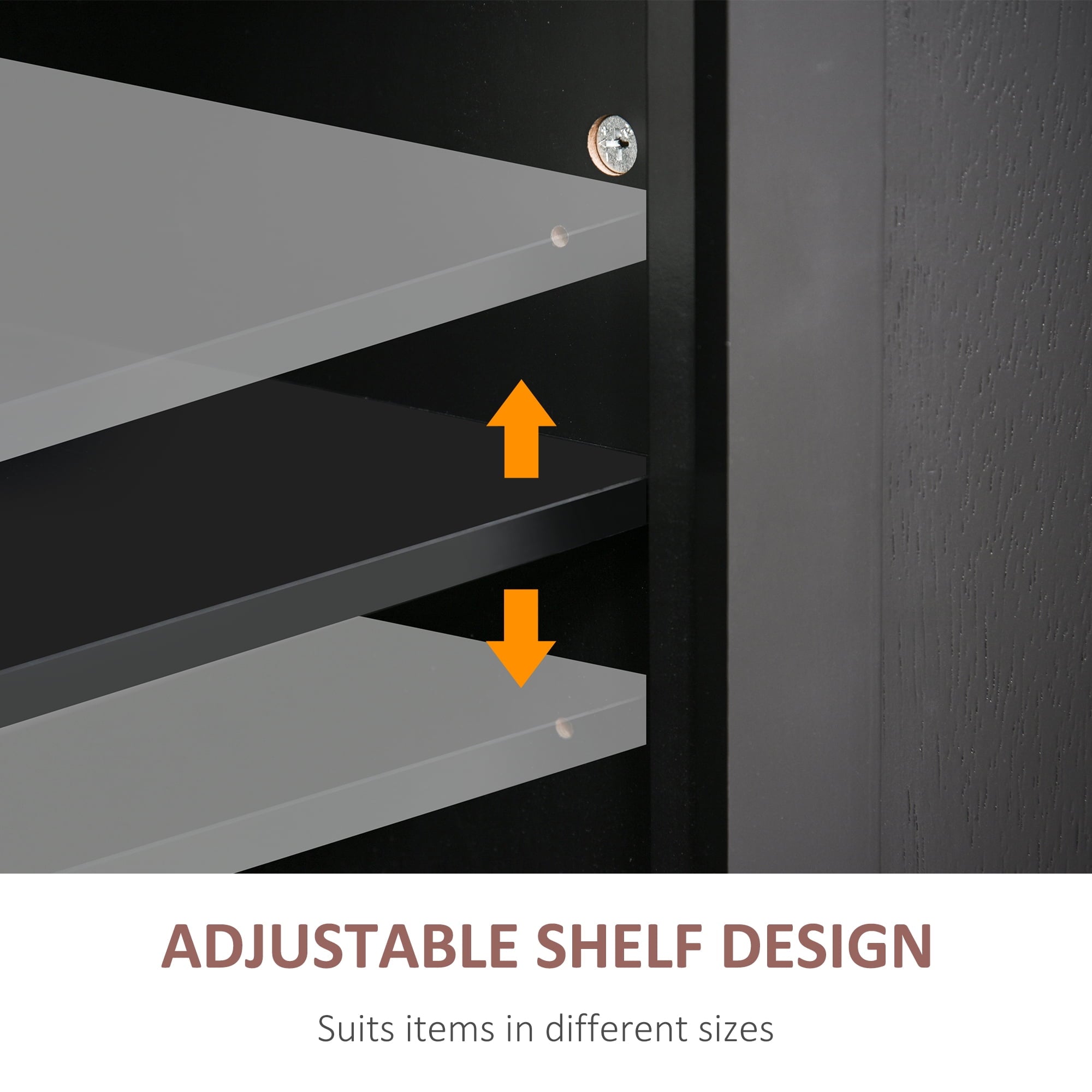 HomCom Rolling Kitchen Island Cart with Rubber Wood Top, Spice Rack, Towel Rack & Drawers