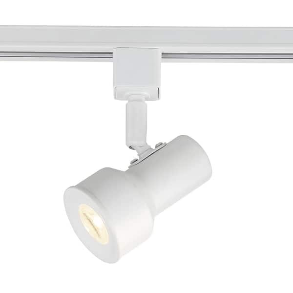 3.5 ft. Solid White Track Lighting Kit with 3-Small Step Cylinder LED Track Lights