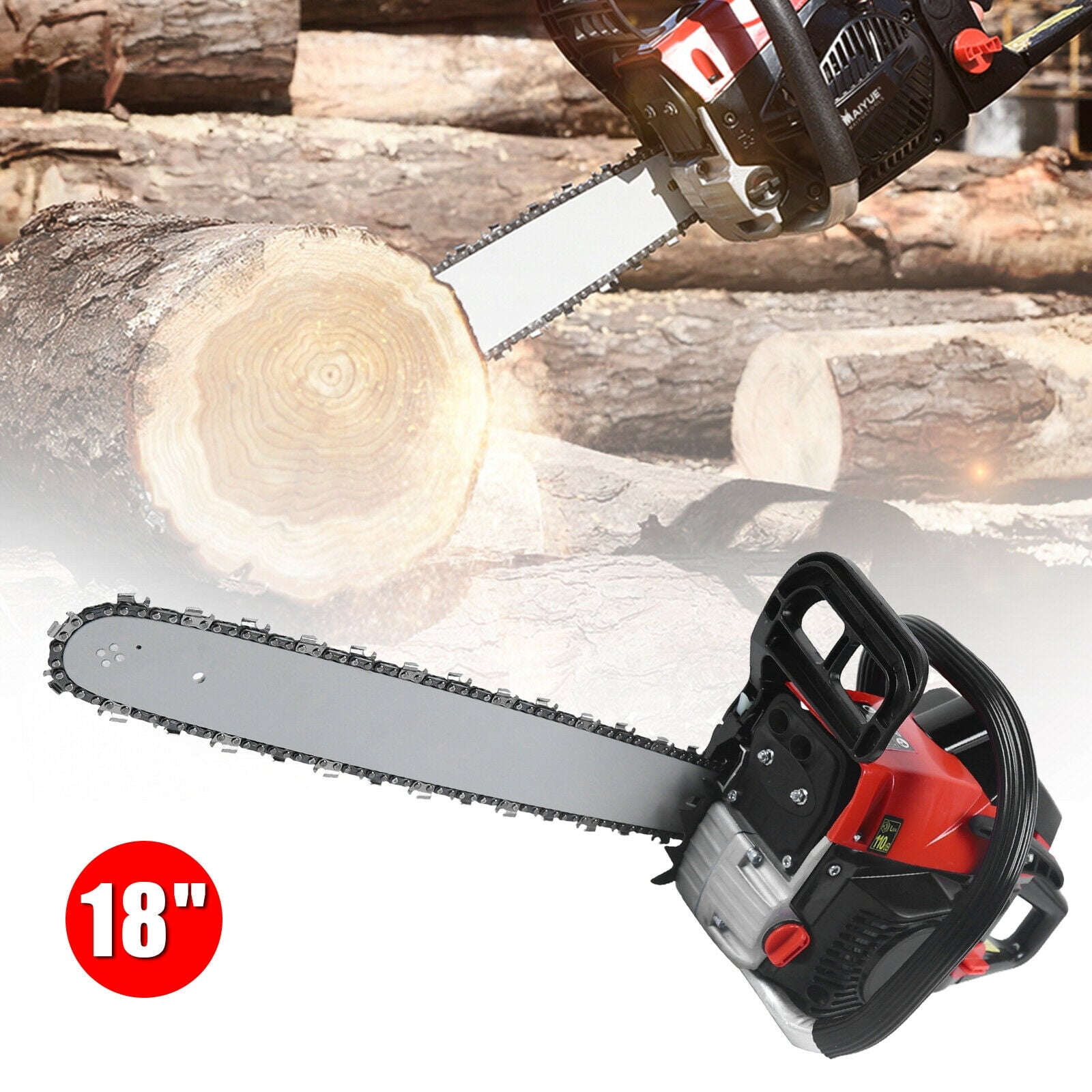 TFCFL 58 CC Gas Chainsaw Gas Powered Wood Cutting Engine Chain Saw Cutting Tool NEW