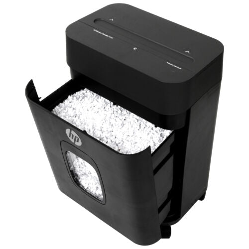 HP Paper Shredder 8 Sheet Micro Cut w/ Pullout Basket & Casters | MC83