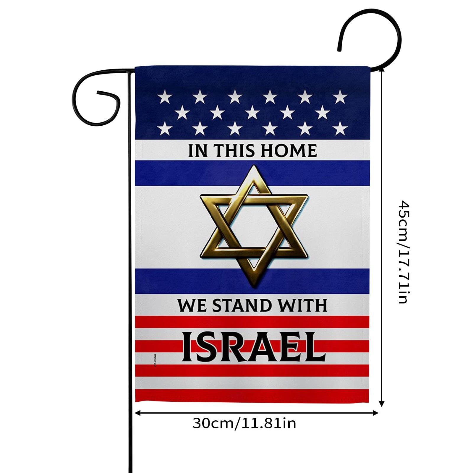 Israel Israeli Flag Garden Flag 45*30cm (not Including Flagpole) （Buy 2 Get 3）