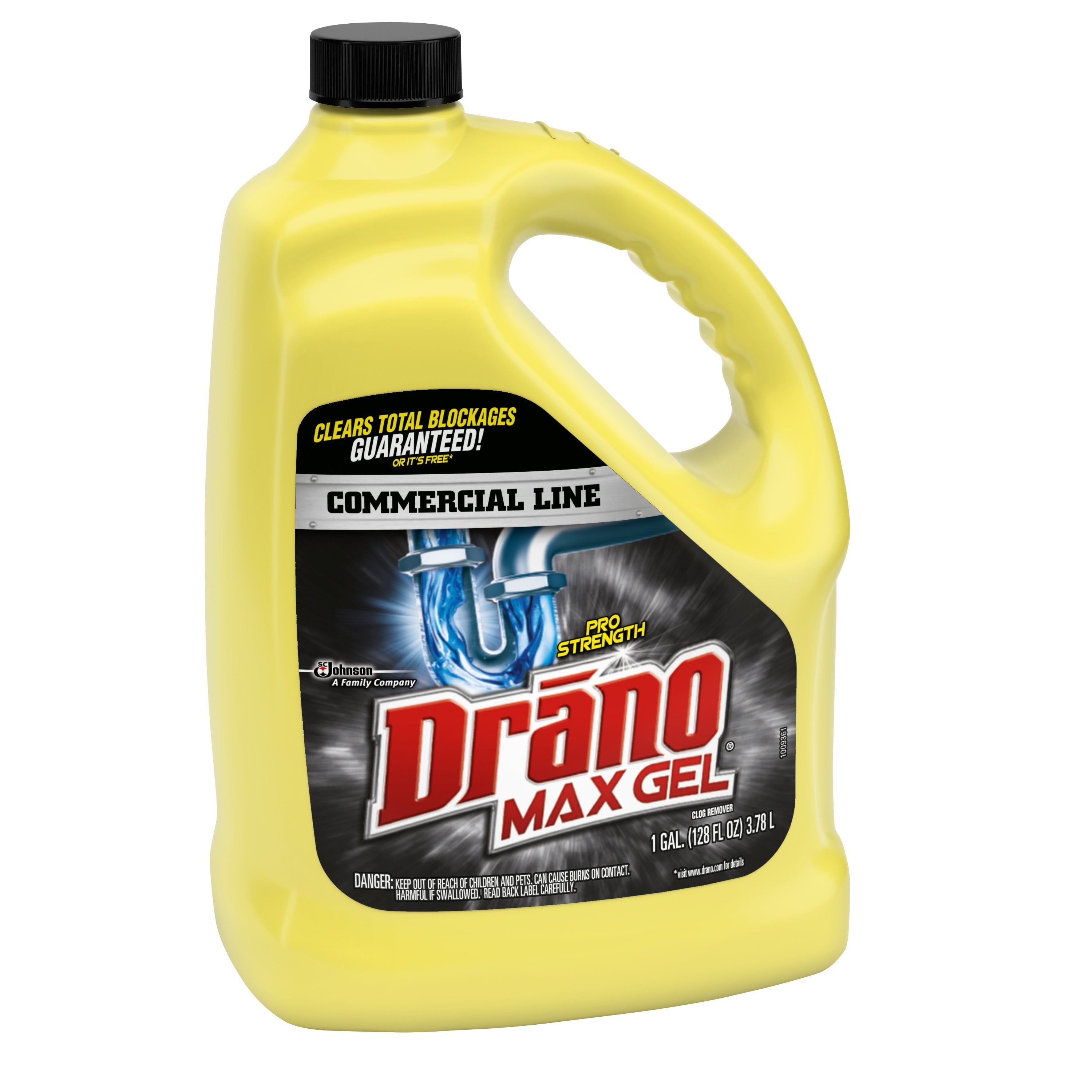 Drano Max Gel Clog Remover, Commercial Line, 128 oz