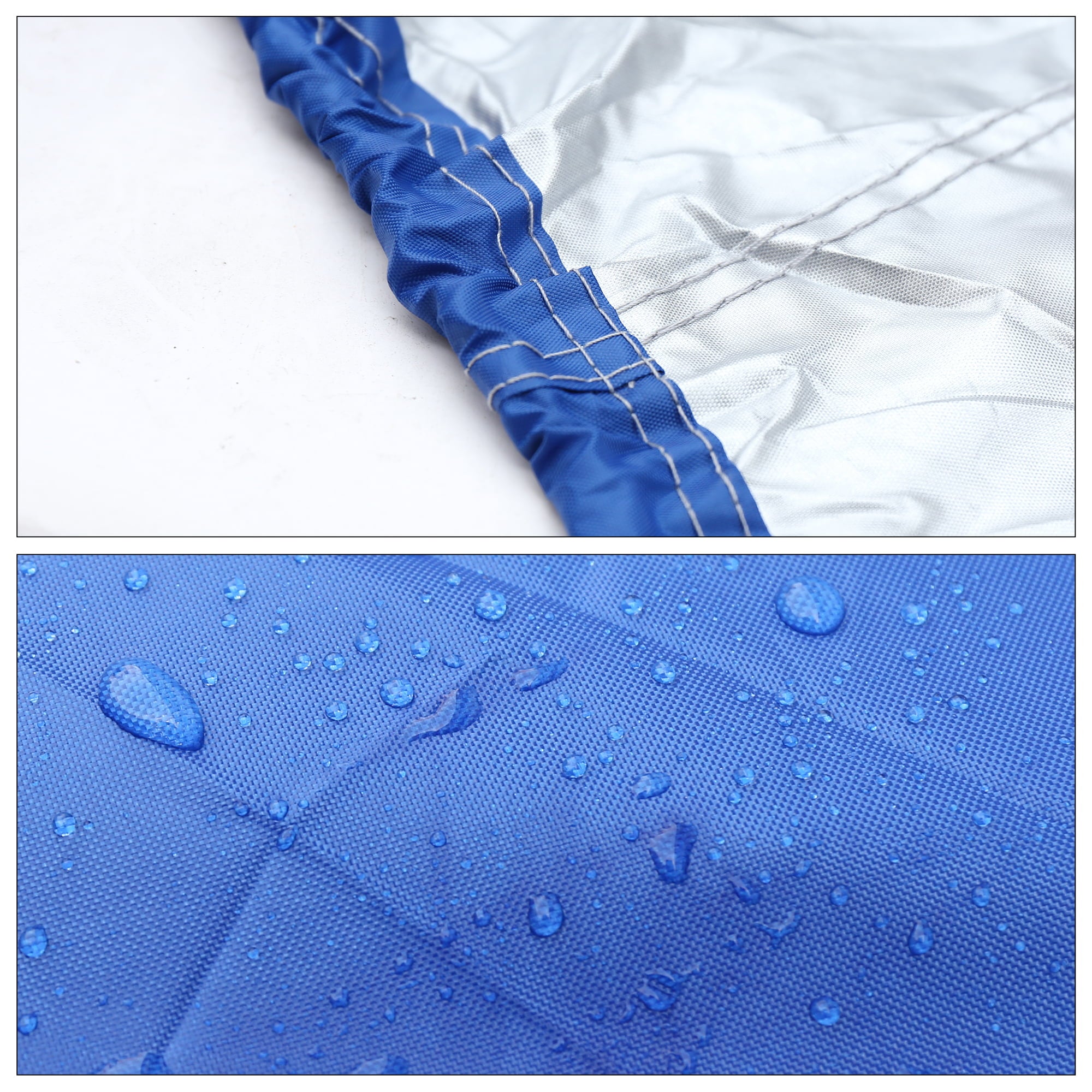 210D Waterproof Trailerable V-Hull Boat Cover, Blue