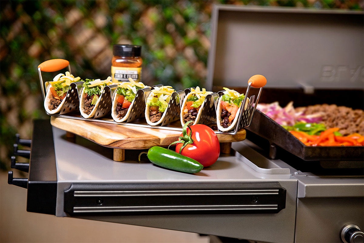 Blackstone Stainless Steel Taco Rack Holder with Handles