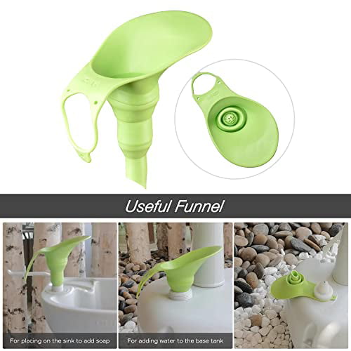 Portable Hand Wash Stand Camping Sink with Soap Dispenser & Towel Holder Water Capacity Hand Washing Station Safe HDPE for Outdoor Events,Gatherings & Worksite