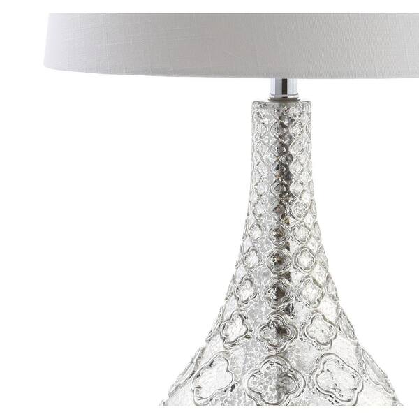 Darren 25.5 in. Mercury Silver Glass Table Lamp (Set of 2)