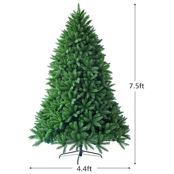 7.5 ft. Premium Hinged Dunhill Unlit Artificial Christmas Fir Tree with 1968 Branch Tips