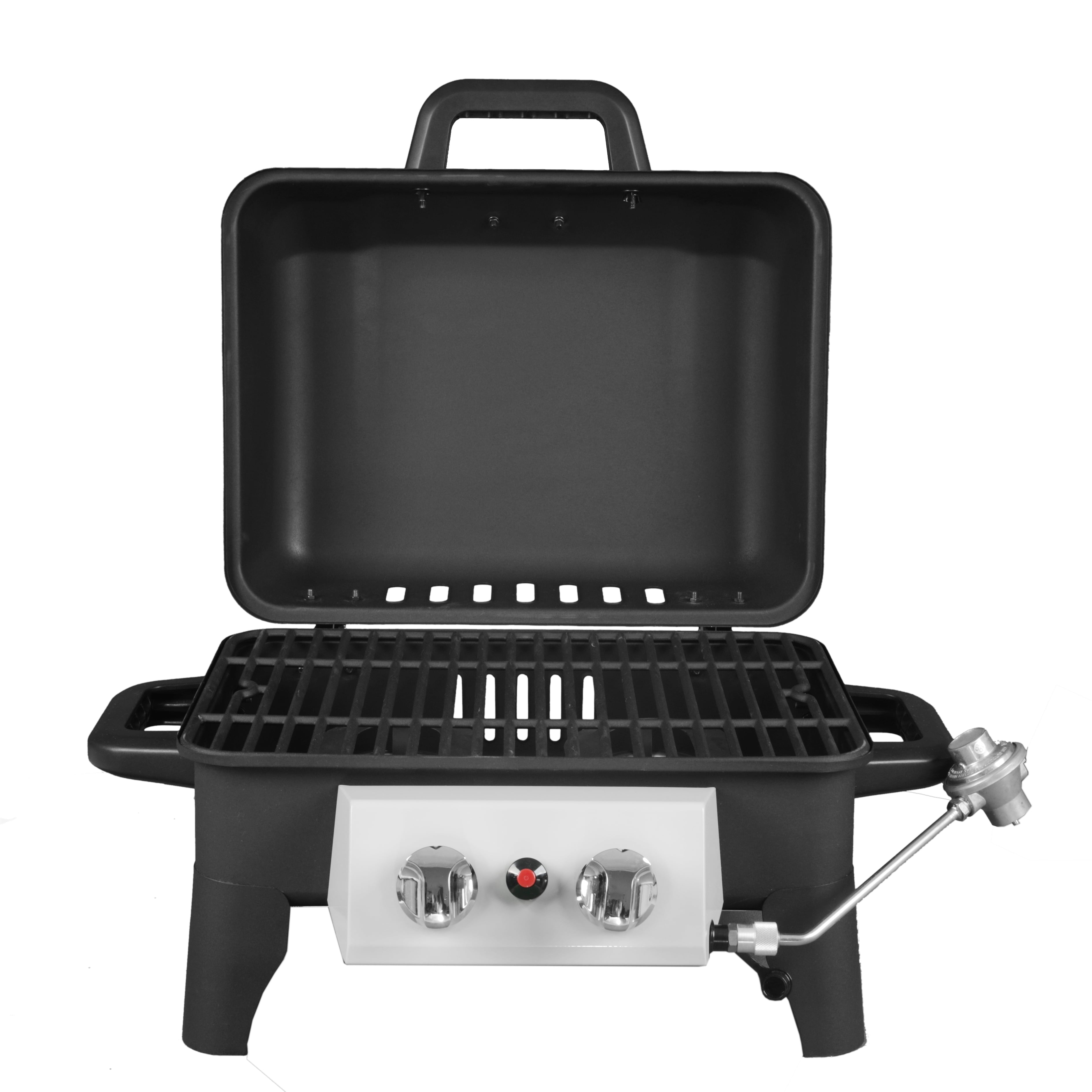 Trail 2 Burner Portable Propane Gas Grill, GBT2226W, Black
