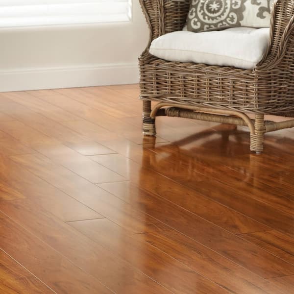 Jatoba 8 mm T x 5.6 in. W Laminate Wood Flooring (18.7 sqft/case)