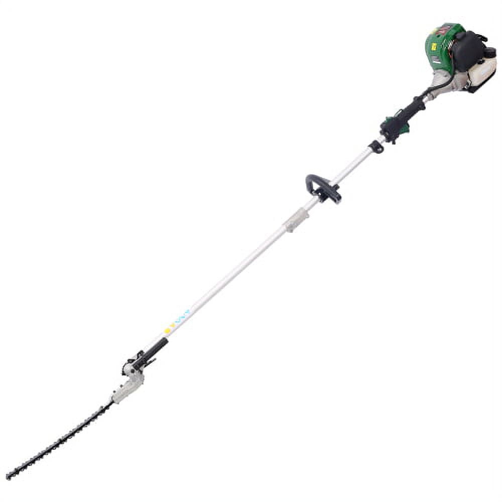 4 in 1 Multi-Functional Trimming Tool, 38CC 4 stroke Garden Tool System with Gas Pole Saw, Hedge Trimmer, Grass Trimmer and Brush Cutter, EPA Compliant