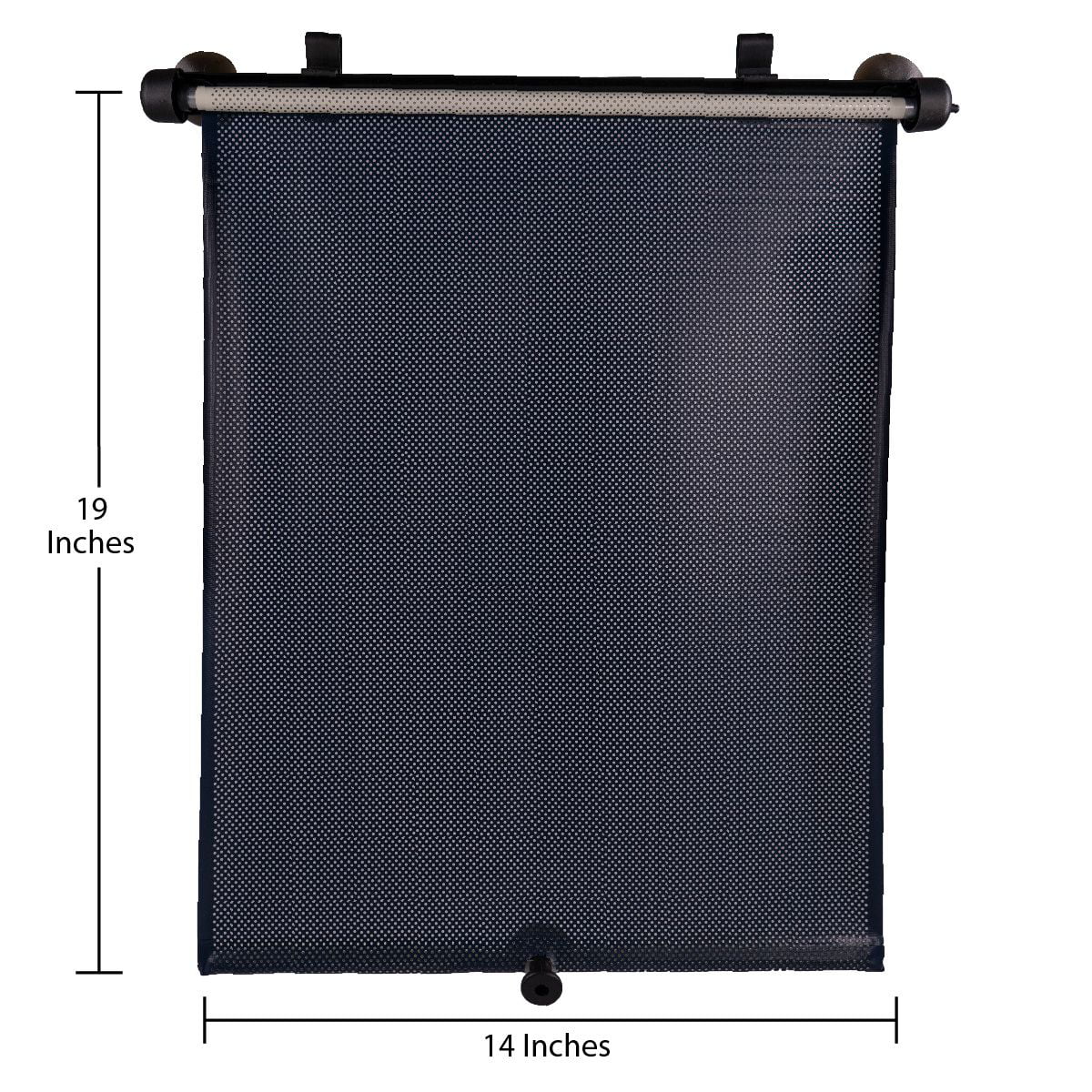 Auto Drive 1 Count Blue Retractable Roller Windshield Visor Sun Shade Product, Size 19