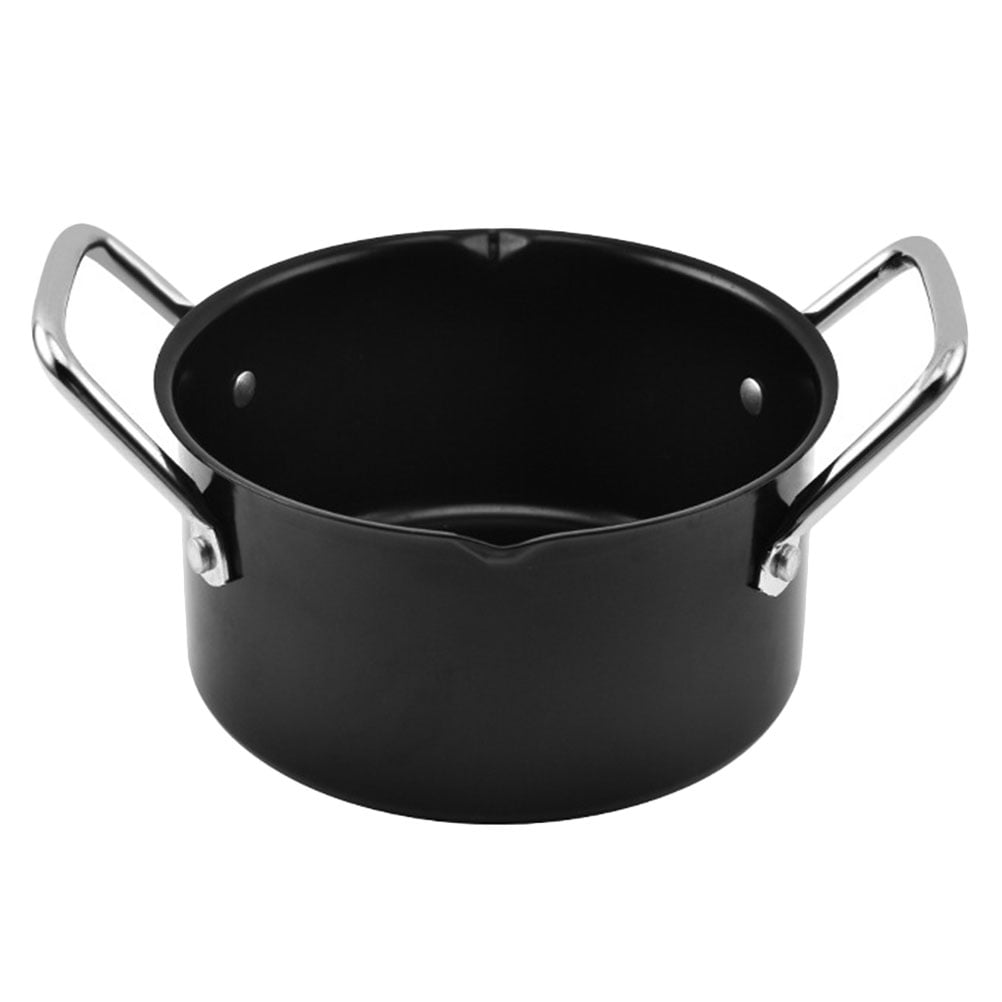 BESTONZON 1Pc Thicken Carbon Steel Stew Pot Non-stick Camping Pot Home Kitchen Cookware
