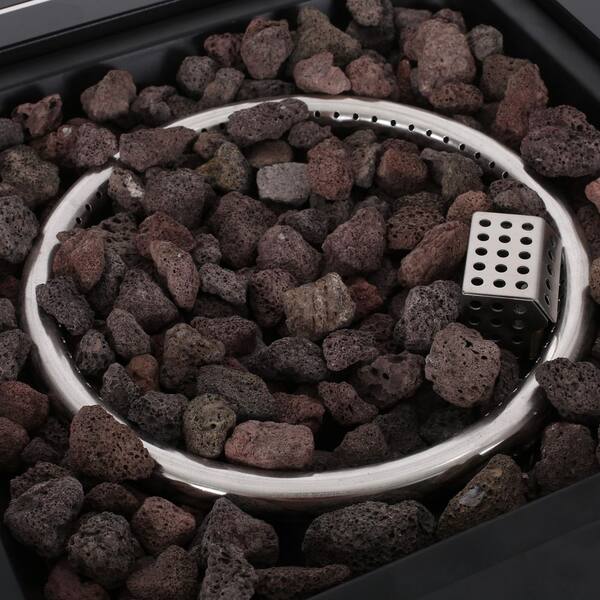 Haraldson Black Square Metal Fire Pit