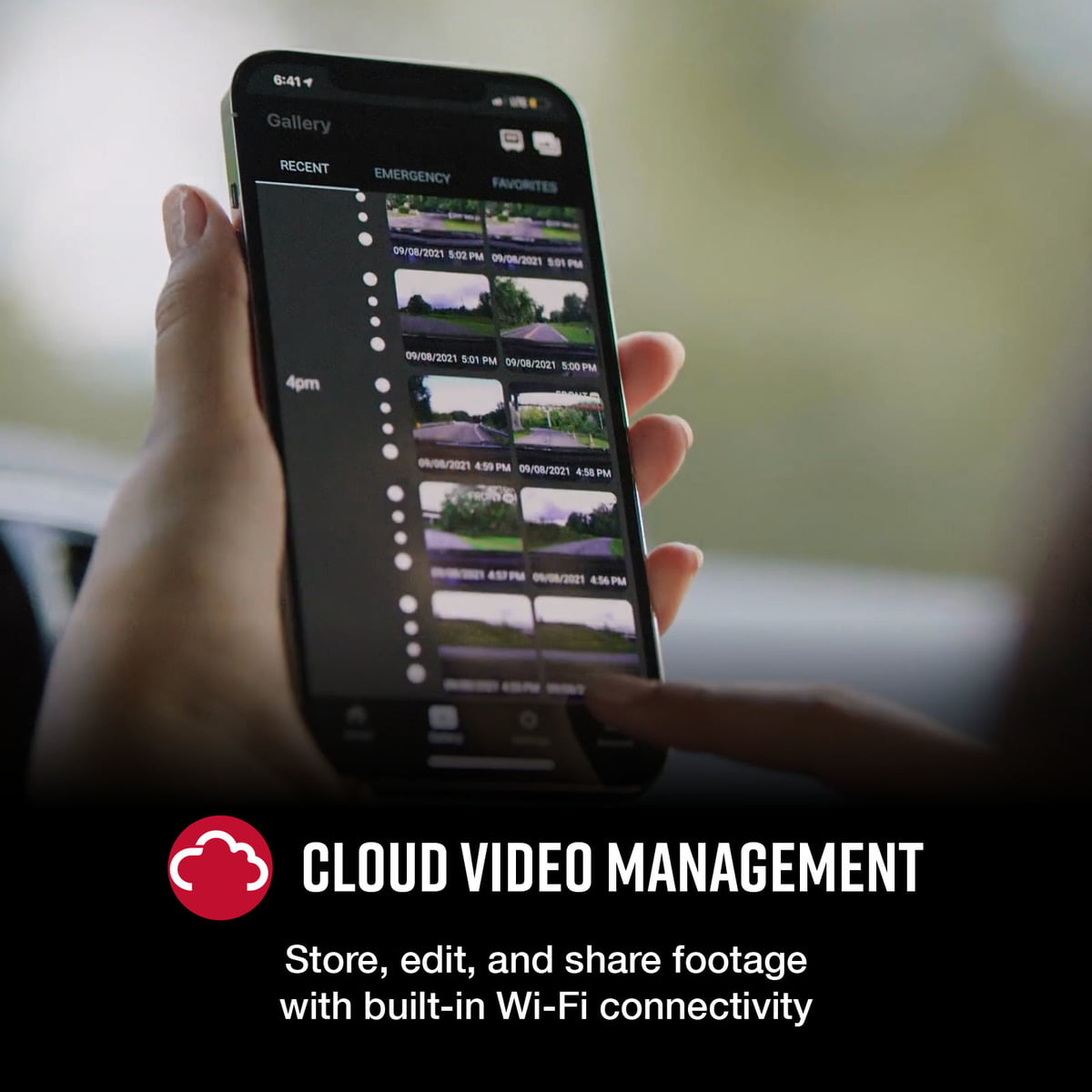 Cobra - SC 201 Dual-View Smart Dash Camera with Built-In Cabin-View l 1080P Resolution l With Night Vision and Real-Time Driver Alerts