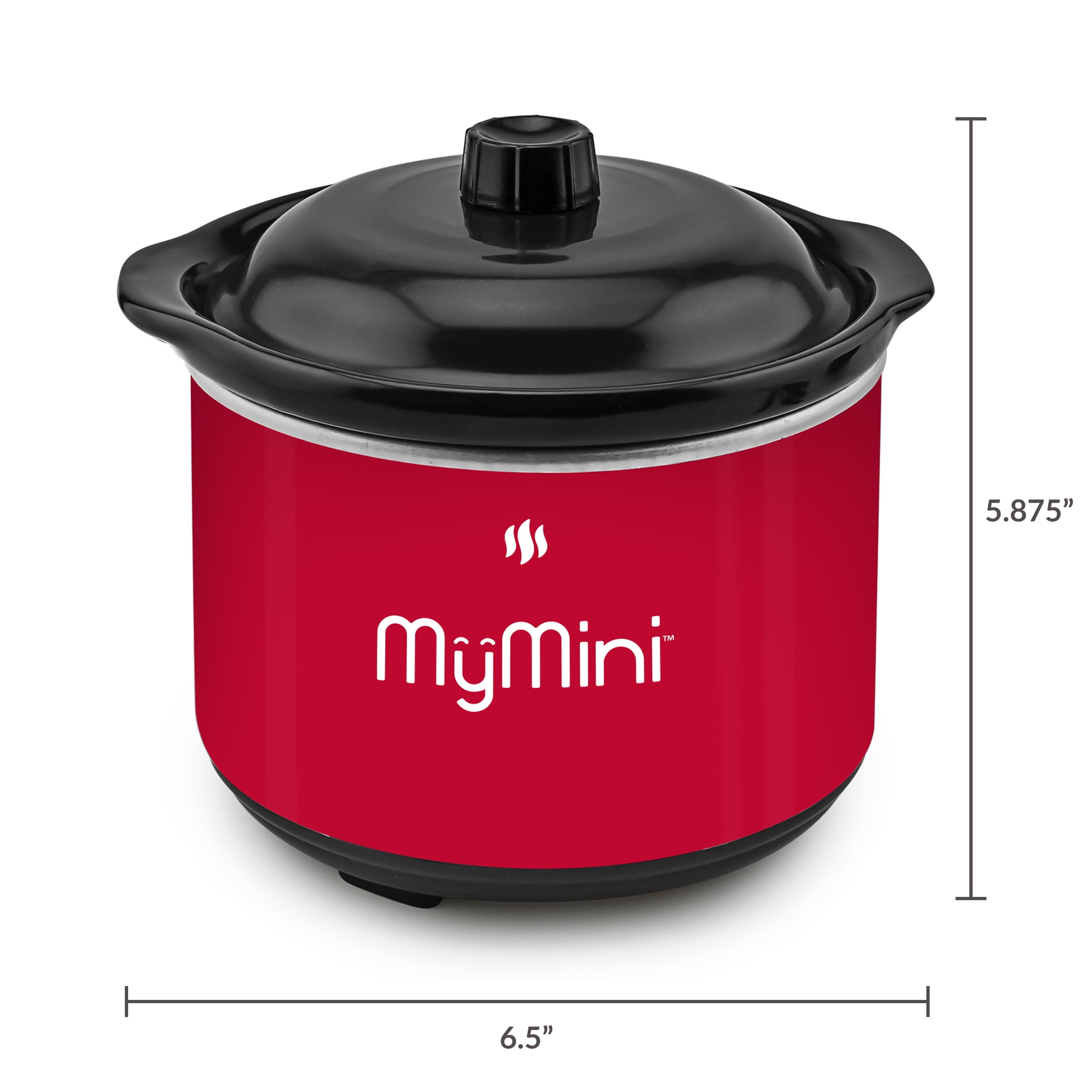 MyMini Dipping Pot Food Warmer, Red (5.9