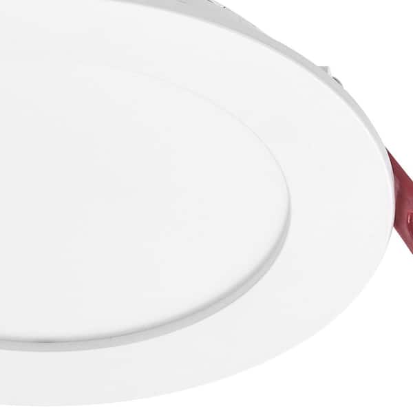 6 in. LED Slim 3 CCT Canless - White - (12-Pack)